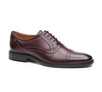 Base London Ascot Oxford Leather Mens Bordo Shoes - Wine - Size UK 9