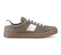 Base London Banksy Mens Suede Leather Lace-Up Comfort Grey Court Trainers