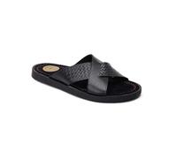 Base London Black Astro Slip on Sandals Black