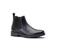 Base London Men's Cutler Waxy Chelsea Boot in Black | Size: 7 Base London Black 7