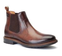Men's Base London Bloom Leather Men's Burnt Brown Boots - Size: 12