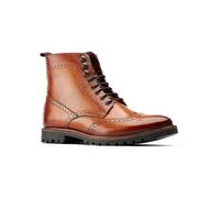 Base London Men's Boone Brogue Boots, Tan, 12 UK