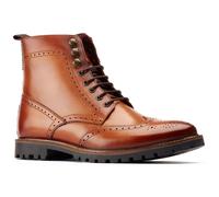 Base London BOONE Mens Leather Oxford Brogue Boots Tan