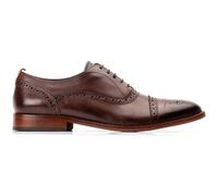Men's Base London Men's Cast Washed Brogue Shoe in Brown