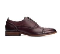 Base London Cast LEATHER Mens - Burgundy - Size UK 12