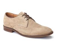 Base London Bronte Leather Mens Sand Oxford Shoes - Camel - Size UK 9