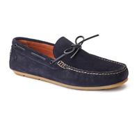Base London Brooks Leather Mens Navy Standard Loafers - Size UK 10