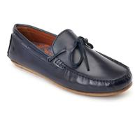 Base London Brooks Leather Men's Navy Standard Loafers UK 6
