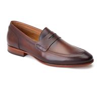Base London Bruno Brown Leather Male Mens Formal Slip On Shoes