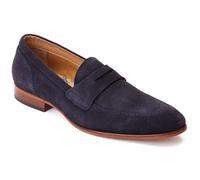 Base London Bruno Navy Leather Male Mens Classic Slip On Shoes