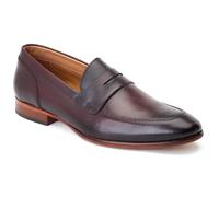 Base London Bruno Wine Leather Male Mens Formal Slip On Shoes