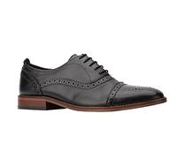 Base London Cast Waxy Brogue Mens Shoes - Black - UK 11 / EU 45 / US 12