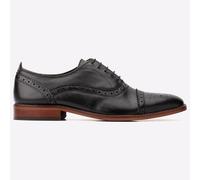 Men's Base London Men's Cast Waxy Brogue Shoe in Black - Size: 6