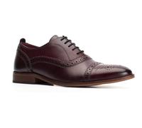 Base London Cast Washed Dark Red Mens Leather Shoes