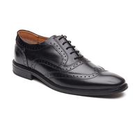 Base London Clarence Brogue Leather Men's Black Brogues Shoes UK 5