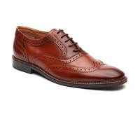 Base London Clarence Brogue Leather Men's Burnt Tan Brogues Shoes UK 5