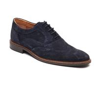 Base London Clarence Brogue Leather Men's Navy Brogues Shoes UK 8
