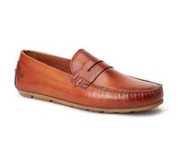 Base London Collins Driver Leather Men's Burnt Tan Loafers UK 11