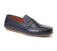 Base London Collins Leather Men's Navy Standard Loafers UK 6