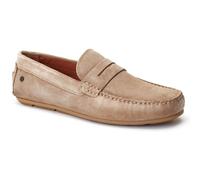 Base London Collins Leather Mens Sand Loafers - Camel - Size UK 9