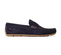 Base London COLLINS Mens Casual Slip-On Loafer Shoes-Navy
