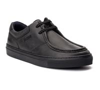 Base London Dalston Leather Mens Black Moccasins Shoes - Size UK 10