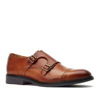 Base London Diablo Double Strap Monk Shoes - Burnt Tan - 10 UK