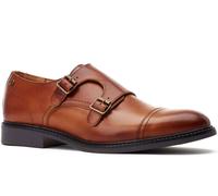 BASE LONDON - Diablo - Mens Tan Monk Strap Shoes - NEW