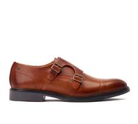 Mens Base London Monk Shoes Diablo Formal Leather Smart Double Strap Buckles