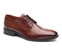 Base London Dome Lace Up Leather Mens Burnt Tan Lace-Up Shoes - Size UK 11