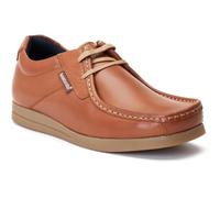 (Brown, 8 (Adults')) Base London Event Leather Men's SMU Tan Lace-Up Shoes