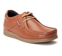 Base London Event Leather Mens SMU Tan Lace-Up Shoes - Size UK 12