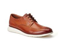 Base London Flight Leather Mens Burnt Tan Brogues Shoes - Size UK 10