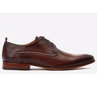 Base London Men's Gambino Lace Up Derby Shoe in Dark Brown | Size: 7 Base London Dark Brown 7