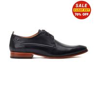 Base London Mens Gambino Waxy Black Derby Shoes UK 7