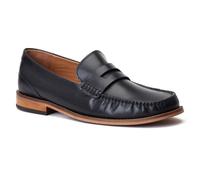 Base London Garfield Black Leather Male Mens Classic Slip On Shoes