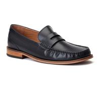 Base London Garfield Leather Mens Black Loafers - Size UK 10