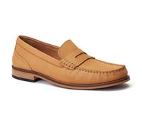 Base London Garfield Leather Men's Burnt Tan Loafers UK 6