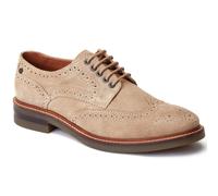 Men's Base London Hatfield Leather Men's Sand Brogues Shoes - Brown - Size: 7