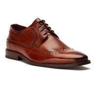 Base London Havisham Leather Men's Tan Derby Shoes - UK 8 / EU 42 / US 9