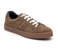 Base London Hopper Leather Mens Moss Trainers - Green - Size UK 8