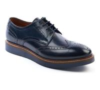 Base London Joe Leather Mens Navy Brogues Shoes - Size UK 12