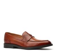 Base London Men's Penny Loafers Kennedy – Washed Tan Leather – UK 10
