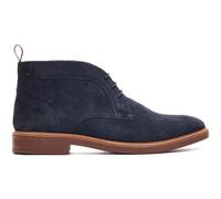 Base London Lincoln Chukka Leather Men's Navy Boots UK 7