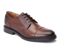 Base London Magnus Leather Mens Burnt Brown Oxford Shoes - Size UK 7