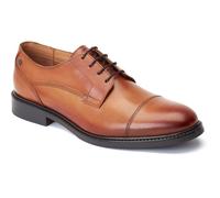 Base London Magnus Leather Mens Burnt Tan Oxford Shoes - Size UK 7