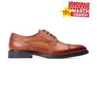 Base London Magnus Mens Leather Shoes Smart Casual Derby Shoe Tan