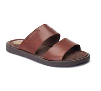 Base London Maven Leather Mens Burnt Brown Sandals - Size UK 10