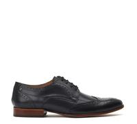 Base London Black Barbera Lace Up Brogue Shoes Black