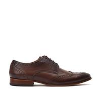 Mens Leather Brogues Shoes Base London Barbera Formal Office Work Lace Up Shoe